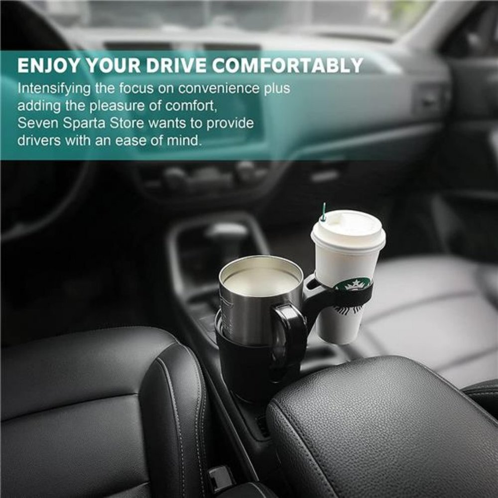 Car Cup Holder Expander for Upgraded Dual Cup Holder